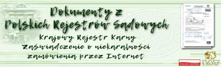 ZAŚWIADCZENIE O NIEKARALNOŚCI